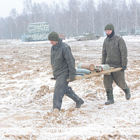 Упражнение контрольных стрельб штатным артиллерийским выстрелом из вооружения танка Т‑72Б