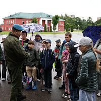 В 103 овдбр продолжают работу смены летних военно-патриотических лагерей 