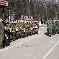 Чествование военнослужащих 86 брс, увольняемых в запас 