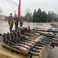 Ритуал вручения оружия в 120 омбр