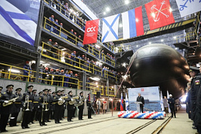 Спущена на воду подводная лодка Б-602 «Магадан» проекта 06363