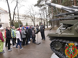 Военную академию посетили воспитанники Руденской специальной школы-интерната