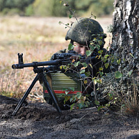 Завершилось двухстороннее ротное тактическое учение с боевой стрельбой подразделений 38 одшбр