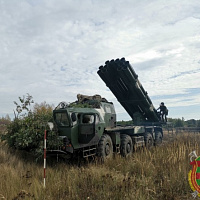 Тактическое учение на полигоне Осиповичский