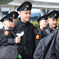 Делегация воспитанников Уссурийского суворовского военного училища прибыла в Минск