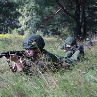 Занятия по тактической подготовке с курсантами Военной академии Республики Беларусь