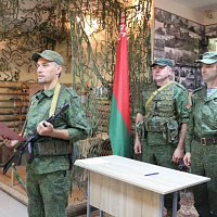 Принятие Военной присяги у военнообязанных, призванных из запаса на сборы в 11 омбр