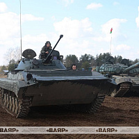 На полигоне «Лепельский» проходят занятия с военнообязанными, призванными из запаса 