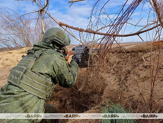 Комплексное тактическое занятие с боевой стрельбой с военнослужащими 6 омбр