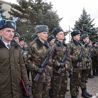 Новобранцы приняли Военную присягу в радиотехнической бригаде 