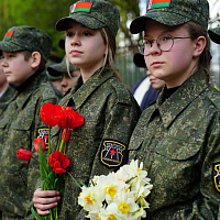 Военнослужащие 36 дмбр присоединились к церемонии, приуроченной к 38-й годовщине аварии на Чернобыльской АЭС