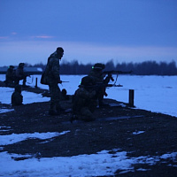 Тактическое учение с гвардейцами