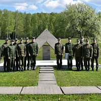 Армейские спортсмены отдали дань памяти и уважения всем погибшим в Хатыни