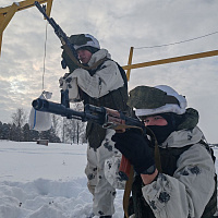 Гвардейцы 19 омбр отрабатывают задачи в рамках боевой подготовки 