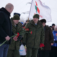 Гвардейцы совершили лыжный переход по памятным местам Витебщины