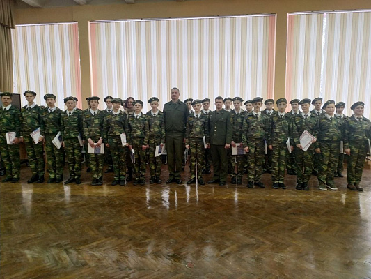 Зенитчики в гостях у кадетов