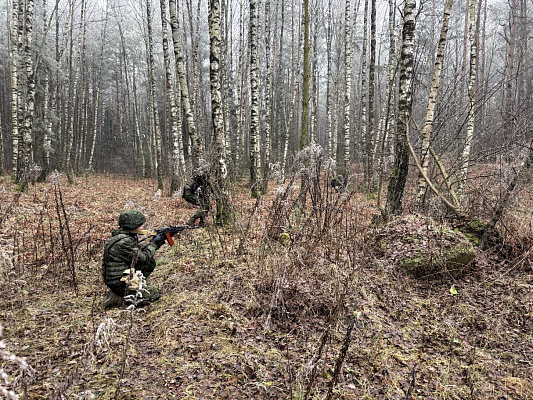 Занятия по тактико-специальной подготовке с военнослужащими противоминного центра
