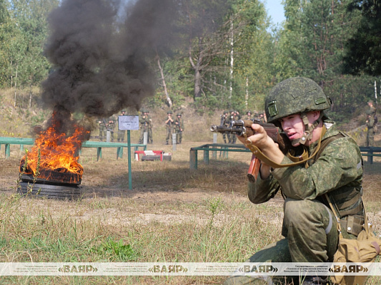 Комплексное занятие с курсантами Военной академии Республики Беларусь