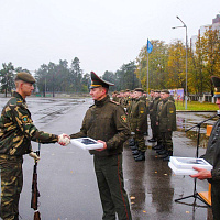 В Минской военной комендатуре чествовали военнослужащих