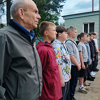 Открытие военно-патриотического лагеря «Защитник Отечества» 