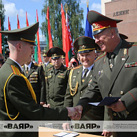 Выпуск офицеров военного факультета в Гродненском государственном университете имени Янки Купалы