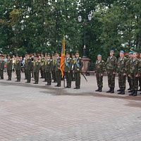 В Витебске состоялось торжественное поднятие Государственного флага Республики Беларусь