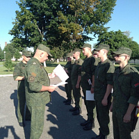 Сборы с выпускниками-артиллеристами