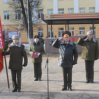 Вручение Боевого Знамени 62-му центральному узлу связи (Министерства обороны Республики Беларусь) (видео)