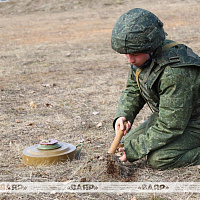 Военнообязанные продолжают осваивать курс общевойсковой подготовки на полигоне Лепельский