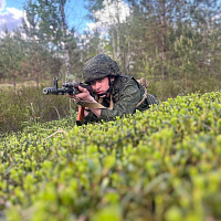 Занятие по тактической подготовке с военнослужащими 377 зрп