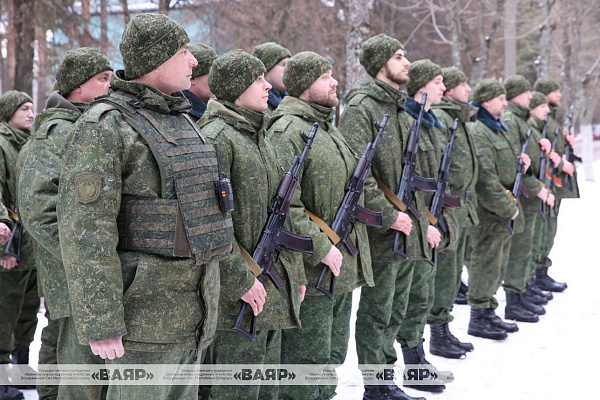 В ходе проверки боевой готовности Вооружённых Сил военнообязанные, призванные из запаса, приняли Военную присягу
