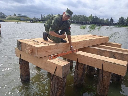 Практикуются курсанты