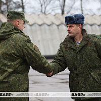 Торжественное вручение техники связи в 619 бхрмусс