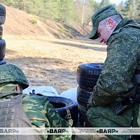 В Гомельской области продолжаются занятия с военнообязанными подразделений территориальной обороны
