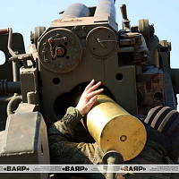 Занятия с дивизионами 2С5 «Гиацинт-С» и 2А65 «Мста-Б»