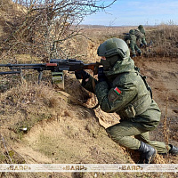 Комплексное тактическое занятие с боевой стрельбой с военнослужащими 6 омбр