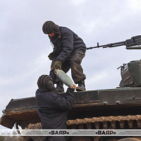 Военнослужащие 6 омбр выполнили упражнение контрольных стрельб штатным артиллерийским выстрелом