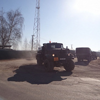 У гвардейцев − полевой выход