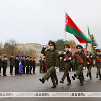 Открытие X Республиканского смотра-конкурса по строевой подготовке среди учащихся кадетских училищ, специализированных лицеев и МСВУ