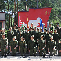 Открытие военизированных сборов центра патриотического воспитания молодёжи «Вектор»