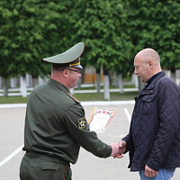 Торжественная церемония завершения учебных сборов