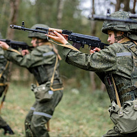 Занятие по тактической подготовке с курсантами Военной академии