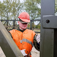 Тактико-специальное учение 36-й дорожно-мостовой бригады 