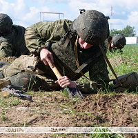 Комплексное контрольное занятие с военнослужащими нового пополнения