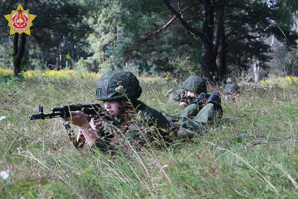 Занятия по тактической подготовке с курсантами Военной академии Республики Беларусь