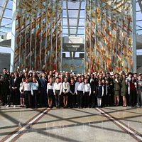 Церемония вручения членских билетов ОО «БРСМ» курсантам Военной академии