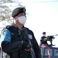 На полигоне – сводное подразделение РХБЗ и медицинского обеспечения