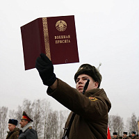 Торжественный ритуал принятия Военной присяги в Жодино