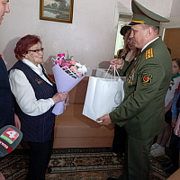 Поздравили с наступающим Днём Победы