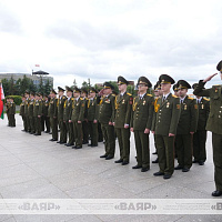 На площади Государственного флага  прошёл выпуск лейтенантов военно-медицинского института в БГМУ